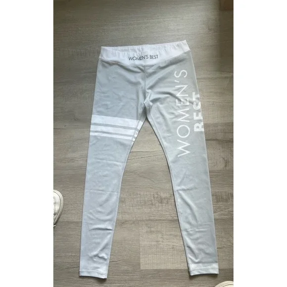 Like‎ new Women's best medium white gray Leggings - Picture 8 of 12